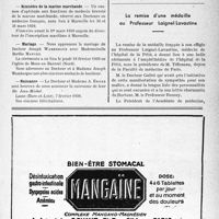 0510 - Page XIII-487 - Dernières nouvelles. Hôpital Foch / Ministère de la marine marchande / Mariage / Naissance / Nécrologie [Docteur Paul Vassor] / La remise d’une médaille au Professeur Laignel-Lavastine