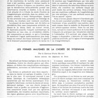 0517 - Page 494 - Partie scientifique. Travaux originaux. L'angéiothérapie par voie artérielle, par J. de Fourmestraux et M. Fredet / Les formes malignes de la chorée de Sydenham, par le Docteur Pierre Maury