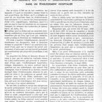 0540 - Page 517 - Partie professionnelle. Bulletin de l'Actualité. La propriété des fiches et observations médicales dans un établissement hospitalier