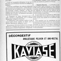 0573 - Page 548-VIII - Dernières nouvelles. IIIe Congrès international des sanatorla et maisons de santé privés / Faculté de médecine de Montpellier / Fondation Chauveau
