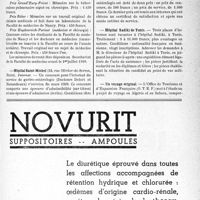0578 - Page XIII-551 - Dernières nouvelles. Faculté de médecine de Nancy / Hôpital Saint-Michel / Hôpital Sadiki de Tunis / Un voyage original