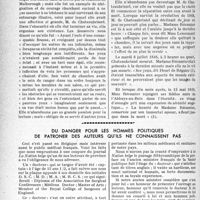 0619 - Page 592 - Partie professionnelle. L'actualité professionnelle. La cécité de madame Récamier. Section médecine des accidents. Les lésions du pied / Du danger pour les hommes politiques de patroner des auteurs qu’ils ne connaissent pas