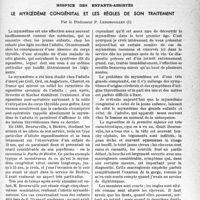 0650 - Page 621 - Partie scientifique. Travaux originaux. Hospice des enfants-assistés. Le myxoedème congénital et les règles de son traitement, par le Professeur P. Lereboullet