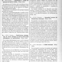 0674 - Page 645 - Partie scientifique. L'actualité scientifique. Les Thèses. Contribution à l’étude des adénomes du fond de l’utérus, par Dr A. Cazes (Thèse 1938.) / Modifications histologiques du cortex surrénal au cours de divers états pathologiques ou expérimentaux, par Dr H. Daniel (Thèse 1938.) / Contribution à l’étude de la fibrosité, par Dr N. Lititchevsky (Thèse 1938.) / Conception actuelle des désinfections terminales, par Dr H. Pouzols (Thèse 1938) / L’iléite terminale, par Dr J. Boutron (Thèse 1938.)