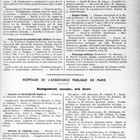 0690 - Page 661 - Partie professionnelle. Faculté de médecine de Paris. Enseignement et actes de la Faculté / Hôpitaux de l'assistance publique de Paris. Enseignement, concours, avis divers
