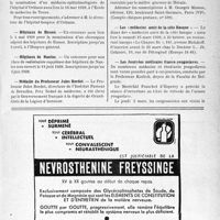 0710 - Page IX-681 - Dernières nouvelles. Asile national du Vésinet. Internat / Hôpital-hospice d’Orléans / Hôpitaux de Rouen / Hôpitaux de Nantes / Médaille du Professeur Jules Bordet / Les «médecins amis de la côte Basque » / Les Journées médicales franco-yougoslaves