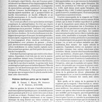 0737 - Page 708 - Partie scientifique. L'actualité scientifique. Les Sociétés Savantes. Paris. Société médicale des hôpitaux de Paris. Méningite aiguë à bacille du groupe typhique, (2-12-1938) / Néphrose lipoïdique guérie par la rougeole, (2-12-1938)