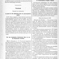 0739 - Page 710 - Partie scientifique. L'actualité scientifique. Les Sociétés Savantes. Montpellier. Société des sciences médicales et biologiques de Montpellier et du Languedoc méditerranéen. Maladie d’Addison à évolution rapide avec polynévrite et hépatonéphrite / Toulouse. Société de médecine. Le point de côté abdominal dans les pneumopathies aiguës / Sur une localisation douloureuse dans un cas de rhumatisme vertébral / Reims. Société médicale, Séance du 21 décembre 1938. Quelques observations de dermatoses et d’intoxications d’origine végétale