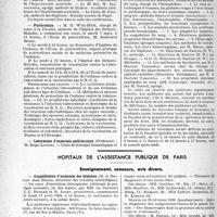 0759 - Page 730 - Partie professionnelle. Faculté de médecine de Paris. Enseignement et actes de la Faculté / Hôpitaux de l’assistance publique de. Paris. Enseignement, concours, avis divers