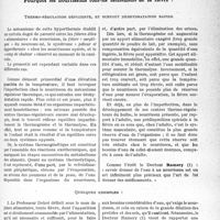 0804 - Page 773 - Partie scientifique. Travaux originaux. La clinique au goût du jour. Pourquoi les nourrissons font-ils facilement de la fièvre ? [G. Fischer]. Thermo-régulation déficiente, et surtout déshydratation rapide / Quelques exemples