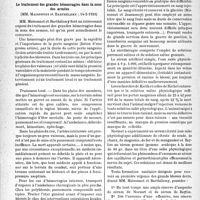 0807 - Page 776 - Partie scientifique. L'actualité scientifique. Les Sociétés Savantes. Paris. Académie de médecine. Le traitement des grandes hémorragies dans la zone des armées, (14-2-1939)