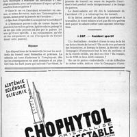 0822 - Page XLIII-791 - Correspondance. Accidents du travail. Remise des certificats d’accident. Salaire en cas d’accident sans interruption de travail / Accident sportif