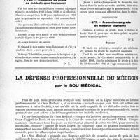 0827 - Page 796-XLVIII - Correspondance. Questions médico-militaires. Promotion au grade de médecin capitaine / Promotion ou grade de médecin sous-lieutenant / Promotion au grade de médecin capitaine