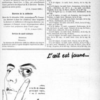 0838 - Page XIII-807 - A travers l’officiel. Sanatoriums publics / Hôpitaux psychiatriques. Exercice de la médecine / Service de santé militaire