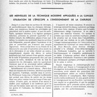 0841 - Page 810 - Propos du jour. Les origines de l’homme. A propos du Sinanthrope — Perspectives de Phylogénie humaine [J. Noir] / Les merveilles de la technique moderne appliquées a la clinique. Utilisation de l’épiscope a l’enseignement de la chirurgie [J. Noir]