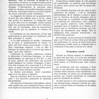 0847 - Page 816 - Partie scientifique. Travaux Originaux. Tétanos, par M. le Docteur Menegaux. Formes cliniques / Traitement curatif