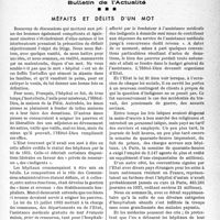 0868 - Page 837 - Partie professionnelle. Bulletin de l’Actualité. Méfaits et délits d'un mot