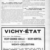 0894 - Page LXIX-863 - Carte Postale. Le médecin traitant n’a pas à prévenir le blessé de la contre-visite / Tarif des honoraires pour soins à un enfant blessé au collège
