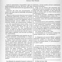 0919 - Page 886 - Partie scientifique. Travaux originaux. Appendicites aiguës après la quarantaine, Docteur Paul Bonier