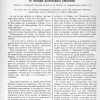 0923 - Page 890 - Partie scientifique. Travaux originaux. La clinique au goût du jour. Comment comprendre la méthode du lever précoce en chirurgie gynécologique abdominale [G. Fischer]. Ce n’est pas un simple changement d’horaire, mais une véritable méthode applicable avant, pendant et après l’opération