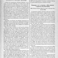 0929 - Page 896 - Partie scientifique. L’actualité scientifique. Les Sociétés Savantes. Paris. Société médicale des hôpitaux de Paris. Renseignements fournis, en clinique, par l’étude comparée de la calcémie et de la calciurie, (23-12-1938) / Remarques sur la dysostose cléïdo-cranienne A propos de cinq observations, (23-12-1938)