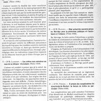 0934 - Page 901 - Partie scientifique. L’actualité scientifique. Les Thèses. L’innervation de la vessie, par Docteur J. Ginestié (Thèse 1938.) / Les ictères non calculeux au cours de la lithlase vésiculaire, par Dr R. Lambert (Thèse 1938) / Contribution à l’étude de l’insuffisance respiratoire dans la sclérose pulmonaire, par Dr J. Laurentin (Thèse 1938) / État actuel des mesures prises en Norvège pour la protection publique et l’assistance à l’enfance, par Dr E. Hansev (Thèse 1938) / A propos des complications du diverticule de Meckel : la hernie de Littré en particulier, par Dr Fr. Périer (Thèse 1938)