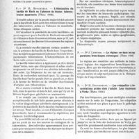 0935 - Page 902 - Partie scientifique. L’actualité scientifique. Les Thèses. A propos des complications du diverticule de Meckel : la hernie de Littré en particulier, par Dr Fr. Périer (Thèse 1938) / L’élimination du bacille de Koch en l’absence de lésions tuberculeuses apparentes, par Dr R. Boucheron (Thèse 1938) / Sur les leucémies chroniques à mononucléaires clairs, par Dr R. Chardac (Thèse 1938.) / Le régime sec dans les suppurations bronchiques chroniques, par Dr J. Lemoine (Thèse 1938.) / Les colopathies à fermentations acides chez l’adulte. Leur traitement à Vichy, par Dr H. Desgeorges (Thèse 1938.)