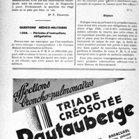 0963 - Page 928-LXX - Correspondance. Application des tarifs d'honoraires. b) Assurances sociales. A propos des PC. et des K / Questions médico-militaires. — Périodes d’instructions obligatoires