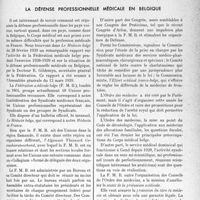 0976 - Page 941 - Propos du jour. La défense professionnelle médicale en Belgique [J. Noir]