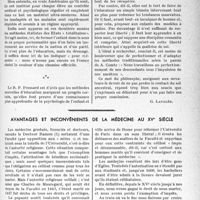 1004 - Page 969 - Partie professionnelle. Bulletin de l'Actualité. A la recherche d'une meilleure formule d’éducation / Avantages et inconvénients de la médecine au XVe siècle
