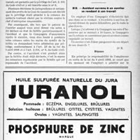 1028 - Page LXIII-993 - Correspondance. Accidents et maladies professionnelles. La créance du médecin d'un accidenté du travail contre le patron est privilégiée / Accident survenu à un ouvrier se rendant à son travail