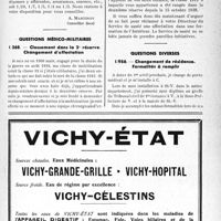 1030 - Page LXV-995 - Correspondance. Fiscalité. Amortissement des automobiles / Questions médico-militaires. Classement dans la 2e réserve. Changement d’affectation / Questions diverses. Changement de résidence. Formalités à remplir