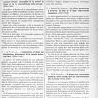 1058 - Page 1023 - Partie scientifique. L’actualité scientifique. Les thèses. Le pneumothorax précocement efficace [Association dé là section de brides et de la chrysothérapie intra-pleurale), par Dr J. Boissonnet (Thèse 1938.) / Contribution à l’étude des manifestations pulmonaires de la maladie de Besnier-Boeck, par Dr V. Morel (Thèse 1938.) / La fièvre boutonneuse à Toulouse. Du rôle de la tique rhipicephalus sanguineus, par Docteur L. Campan (Thèse 1938.) / A propos d’un monstrueux prolapsus utéro-vaginal chez une femme enceinte près du terme, par Dr E. Lemesle (Thèse 1938.)