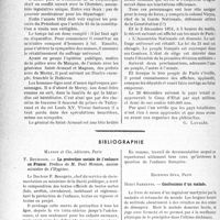 1067 - Page 1032 - Partie professionnelle. Bulletin de l'Actualité. Variétés. Réminiscences suggestives / Bibliographie. La protection sociale de l’enfance en France, par F. Bourgoin, Masson et Cie, éditeurs, Paris / Confessions d’un malade, par Henri Sarrette, Editions Spes, Paris