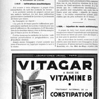 1075 - Page 1040-XLVI - Correspondance. Application des tarifs d’honoraires / Infiltrations anesthésiques / Injection de vaccin antitétanique