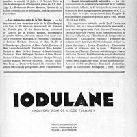 1084 - Page VII-1049 - Dernières nouvelles. Journées médicales belges de 1939 / Les « médecins amis de la Côte Basque » / Comité international de la lumière