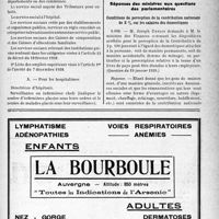 1090 - Page XIII-1055 - A travers l’officiel. Brevet d’infirmières / Réponses des ministres aux questions des parlementaires. Conditions de perception de la contribution nationale de 2 % sur les salaires des domestiques