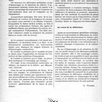 1103 - Page 1068 - Partie scientifique. Travaux originaux. La clinique gynécologique au goût du jour. Que savoir et que faire en cas de grossesse gémellaire ?, d’après L. Gernez et Y. Omez, de Lille. Pour sauvegarder les intérêts de la mère et des enfants. Au cours du travail / Au cours de la délivrance [G. Fischer]