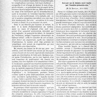 1107 - Page 1072 - Partie scientifique. L’actualité scientifique. Les Sociétés Savantes. Paris. Société médicale des hôpitaux de Paris. Accidents cérébraux graves, consécutifs à l’administration, par voie vaginale, d’un comprimé d’un arsenical pentavalent, (20-1-1939) / Sur cent cas de diabète sucré traités par l’insuline-protamine-zinc, (20-1-1939)