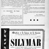 1136 - Page LIX-1101 - A travers l’officiel. Honoraires pour soins donnés à l’hôpital aux assurés sociaux assistés / Le « lave-mains » de Buyer