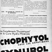 1138 - Page LXI-1103 - Correspondance. Application des tarifs d'honoraires. a) Accidents du Travail. Interventions concomitantes / Un exemple de « mauvais cas » de tarification / Transport d'un blessé à l’hôpital