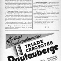 1157 - Page 1120-XII - Dernières nouvelles. Semaine nationale de la sécurité / Une importante manifestation d’ensemble des périodiques français / Congrès de la diurèse / Barèges / Hôpitaux de Grenoble / Naissances
