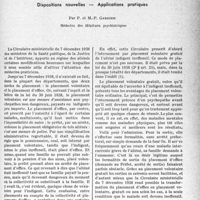 1194 - Page 1157 - Partie professionnelle. Bulletin de l’Actualité. Le placement des aliénés. Dispositions nouvelles — Applications pratiques