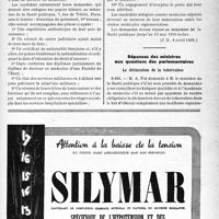1204 - Page LIX-1167 - A travers l’officiel. Sanatoriums publics / Réponses des ministres aux questions des parlementaires. Le déclaration de la tuberculose