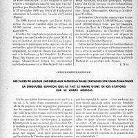 1227 - Page 1188 - Propos du jour. A propos d’un cinquantenaire récemment célébré : les origines de l'institut pasteur [J. Noir] / Les taxes de séjour imposées aux médecins dans certaines stations climatiques. La singulière opinion que se fait le maire d’une de ces stations sur le corps médical