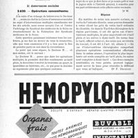 1265 - Page 1226-XLVIII - Correspondance. Application des tarifs d’honoraires. a) Accidents du Travail. Violation du libre choix / b) Assurances sociales. Opérations concomitantes