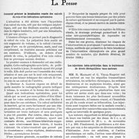 1298 - Page 1257 - Partie scientifique. L’actualité scientifique. La Presse. Comment préciser la localisation exacte des calculs du rein et les indications opératoires [(Le Bulletin Médical, 25 février 1939.)] / Les injections infra-artérielles dans le traitement de divers déséquilibres vaso-moteurs [(Revue du Rhumatisme, janvier 1939.)]