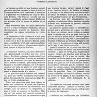 1348 - Page 1305 - Partie scientifique. Travaux originaux. Fractures ouvertes, Professeur Lenormant