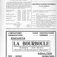 1389 - Page 1346-LX - A travers l’officiel. Bureau de voyages. Croisière d’inauguration du MS « ORANJE » / Ligue médicale de défense professionnelle, « Le Sou Médical »