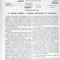 1449 - Page 1406 - Partie professionnelle. Bulletin de l’Actualité. Mutualité familiale du corps médical français. Rapport financier sur l'exercice 1938 / Le tourisme remédie à l’hygiène défectueuse de l’habitation